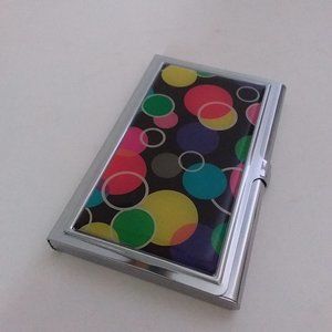 Silver Tone Business Card/Credit Card Holder Case